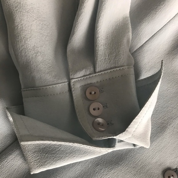 Baby blue silk dress shirt - Picture 3 of 3